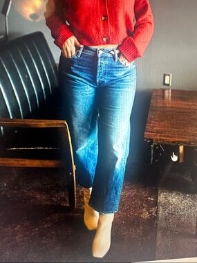 Mother The Ditcher Crop Straight Leg Jeans Size 27 Leap at the Chance